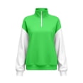 thumbnail image 4 of Atogsazn Women's 1/4 Zip Colorblock Sweatshirt Casual Oversized Long Sleeve Sweatshirt Pullover Tops Fall Winter Clothes Army Green XL Fashion, 4 of 4