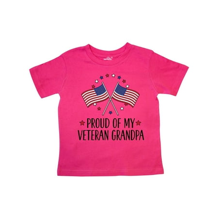 

Inktastic Military Proud of Veteran Grandpa Gift Toddler Boy or Toddler Girl T-Shirt