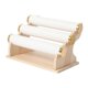thumbnail image 2 of Organizador de 3 niveles para guardar pulseras y relojes, ideal para el mostrador de negocios y el tocador. Blanco, 2 of 9