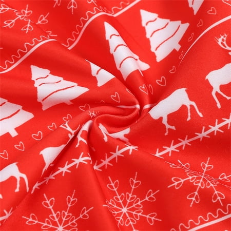 

LEEy-world Matching Christmas Pajamas For The Whole Family Holiday Fleece Nursing Pajama Set | Christmas Maternity Pajamas Red 5-6 Years