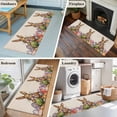 thumbnail image 5 of 2'x6' Rug Runners for Hallways Kitchen, Spring Easter Bunny Non Slip Entryway Beside Floor Carpet Runner, Colorful Eggs Watercolor Rutsic Washable Laundry Room Bedroom Throw Rugs Mat for Family Pet, 5 of 8