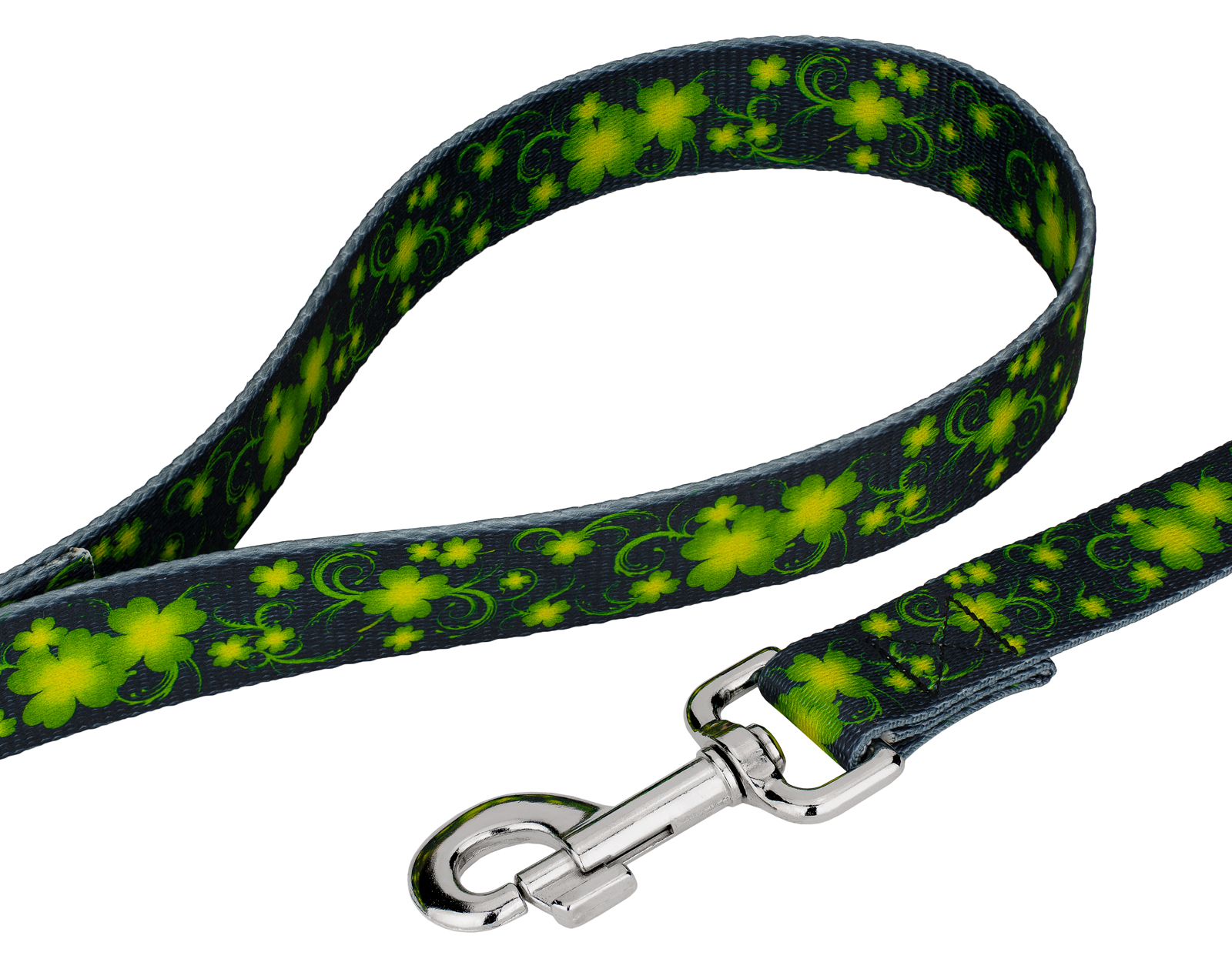 Country Brook Petz - Clovers In The Wind Dog Leash - Irish Pride Collection with 2 Lucky Designs (4 Foot, 1 inch Wide) - image 2 of 3