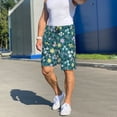 thumbnail image 7 of Kdxio Floral Print Mens Sleep Shorts Bottoms Soft Comfy Pajama Wear Pants with Drawstring Pockets, 7 of 7