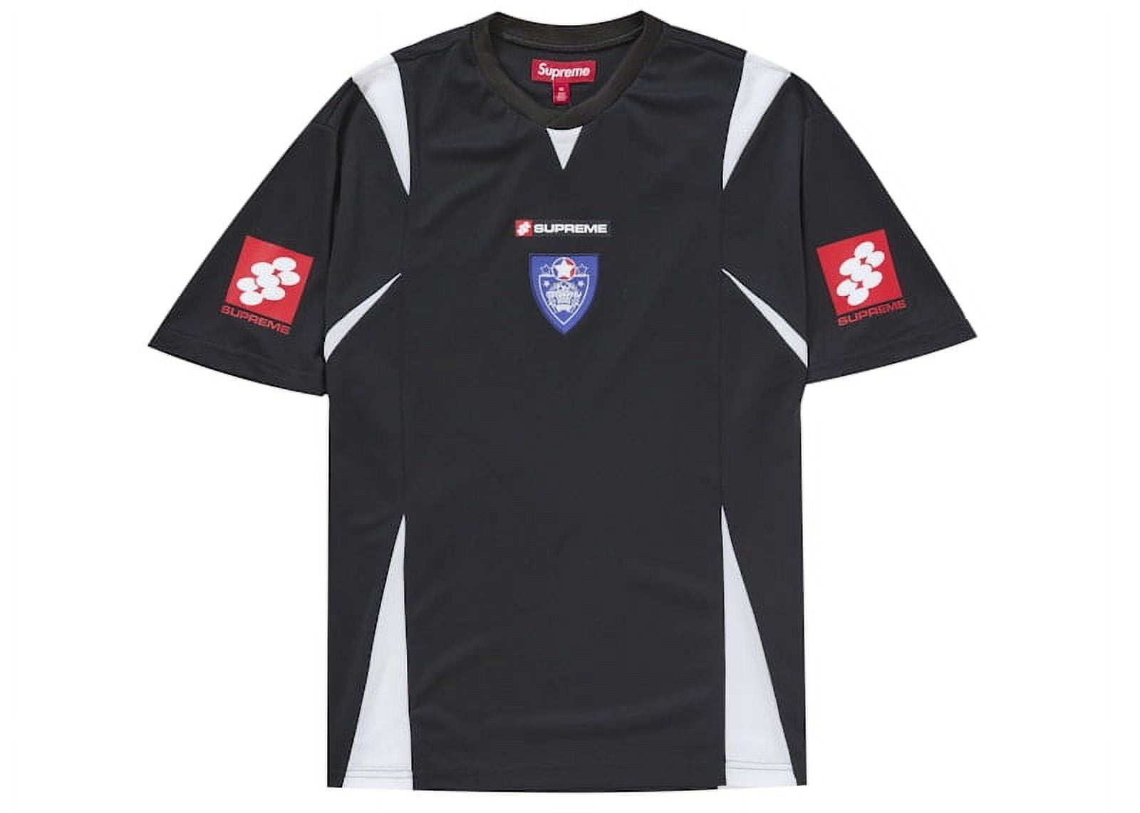 Supreme Men's Umbro Stripe Soccer Jersey Black, from StockX