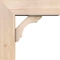 thumbnail image 3 of Ekena Millwork 7 1/2"W x 22"D x 22"H Olympic Block Smooth Bracket w/ Offset Brace, Douglas Fir, 3 of 25