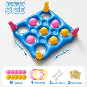 Livhil Pool Games Inflatable Pool Toys Tic Tac Toe Game