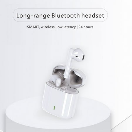Bluetooth earphones V77 White light weight for man Headphones for android Family time with charging box with charging case Touch Control