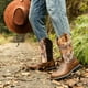 thumbnail image 5 of Botas de cuero retro con bordado High Tube de moda para hombre, 5 of 6