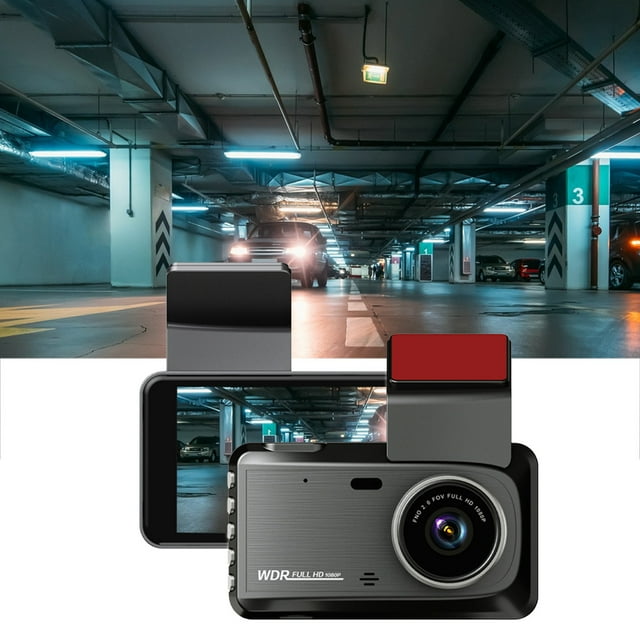 Cagogo under $5 Dash Cam For Cars, Dash Cam, 1080P Front and Rear Dash Camera, 4 Inch Dashboard Camera Recorder, Super Night Vision Parking Monitor, Loop Recording Car Camera