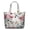 White-330, variant on Colorful Vibrant Indian Tribal Paisley Tote - Zippered Pocket & Side Compartments