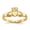Gold, variant on Genuine 14K Yellow Gold Irish Claddagh Ring, Heart and Crown Design, Gift for Women & Men