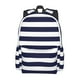thumbnail image 2 of Disketp Navy Blue And White Stripes Mochila Escolar de Gran Capacidad y Peso Ligero, Mochila de Viaje Ideal para Escuela, Trabajo y Uso Diario, Cómoda y con Estilo, 2 of 8
