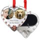 thumbnail image 4 of Adorno Navideño Con Foto De Perro, Adorno Para Mascotas De Doble Imagen, Adorno Con Huellas De Patas En Mi Corazón, Adorno Conmemorativo Para Perros, 4 of 5