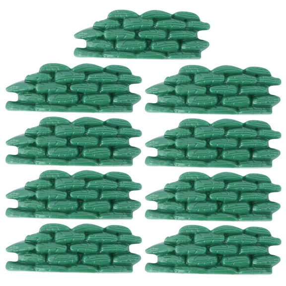 WRITWAA Soldier Accessory Sandbag Decor 10Pcs 2.7x1.0x0.4In for Kids and Collectors