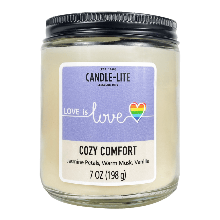 Candle-lite Pride 7 oz. Candle Gift Set, 4-Pack Cozy Comfort & Warm Apple Pie
