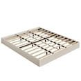 thumbnail image 1 of Wood Platform Bed with Fluted Design, Low Profile BedFrame, Minimalist Bed Base with Noise-Free, Easy Assembly, No Box Spring Needed, 1 of 11