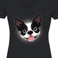 thumbnail image 4 of Inktastic Boston Terrier Dog Gift Women's V-Neck T-Shirt, 4 of 5