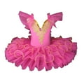 thumbnail image 4 of Vividxx Toddler Girls Dresses Ballet Dress For Girls Playful Dance With Soft Net Overskirt For Performances And 7-8 Years, 4 of 4
