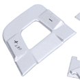 thumbnail image 1 of 6PCS Car Driving Auxiliary Button Sticker Trim Silver Aluminium Alloy Replacement for X5X6 10‑13, 1 of 4