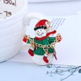 thumbnail image 4 of Farfi Broche de Navidad Colorido Festivo Brillante Diamante de imitación con incrustaciones Todo fósforo Decoración Regalo Moda Navidad Muñeco de Nieve Medias Broche Pin Joyería Ropa Ac, 4 of 5