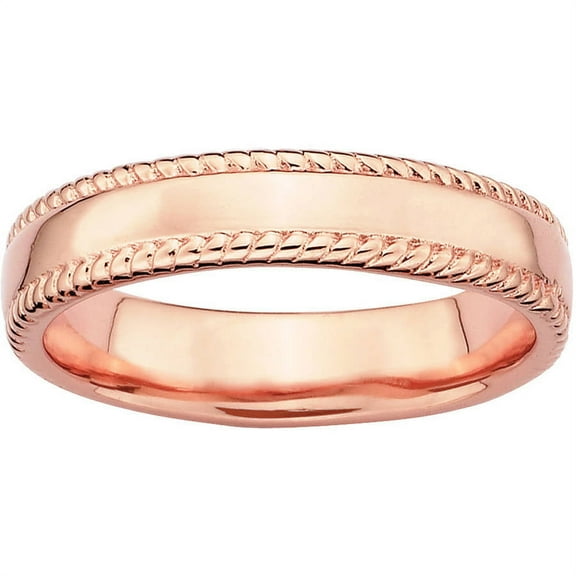 Sterling Silver Pink-Plated Ring