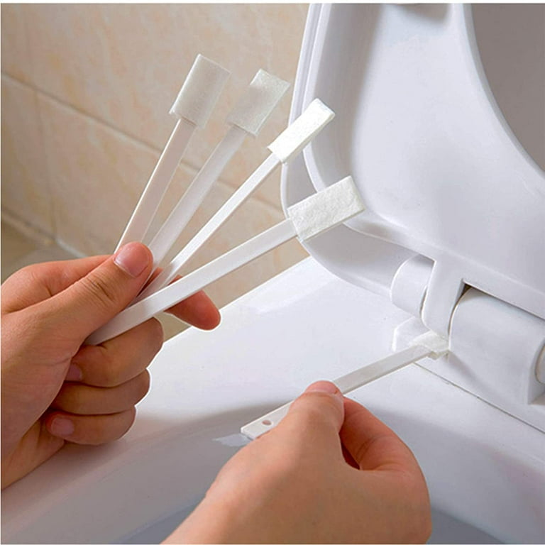 Suuchh Disposable Crevice Cleaning Brush, Disposable Toilet Brush Hole Brush Deep Detail Scrubber for Toilet Corner, Window Groove, Door Track, Keyboard(50