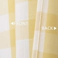 thumbnail image 4 of Haperlare 26"Wx36"L Kitchen Yellow and White Curtains Buffalo Plaid Gingham Short Cafe Tier Curtains Light Filtering Curtains for Bathroom, 2 Panels, 4 of 7