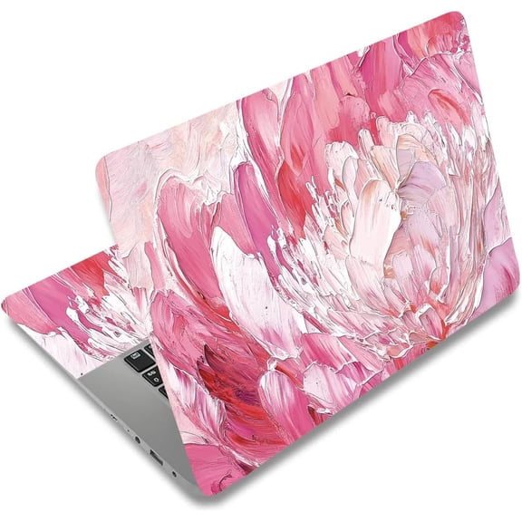 Oil Painting Flowers Laptop Skin Sticker Decal Universal Laptops Notebook Skin Sticker 12 13 13.3 14 15 15.4 15.6 Inches Vinyl Laptop Cover Stickers Removable Notebook Personalized Protector