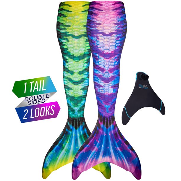 Mermaid Tails With Monofin For Swimming By Fin Fun In Kids And Adult Sizes Limited Edition Walmart Com Walmart Com