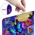 thumbnail image 3 of FMSHPON Colorful Butterfly Space Galaxy Clipboard Hardboard Wood Nursing Clip Board and Pull for Standard A4 Letter 13x9 inches, 3 of 7