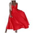 thumbnail image 1 of TJAZFJPA Linen Dress Ladies 2025 Sling Dress Cocktail Dress Long Dress, 1 of 5