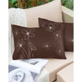 thumbnail image 4 of Waterproof Outdoor Throw Pillows with Inserts 12"x20", Brown Soft Decorative Pillowcases for Couch Bedroom, Spring Flora Pillow Covers for Sofa Living Room, 4 of 8