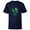 Navy, variant on Disney Peter Pan & Wendy Silhouette of Adventure Disney - Short Sleeve T-Shirt for Kids - Customized-White