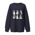 thumbnail image 5 of EGNMCR Chandails en Molleton à Capuche pour Femmes, Chandails en Molleton pour Femmes, Mode Féminine Automne Hiver Lunettes d'Halloween Imprimé Fille Décontracté Sports Col Rond Survêtements Manches Longues Blouse pour Femmes, 5 of 5