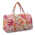 thumbnail image 2 of Garronmavis Tropical Palm Print Large Quilted Duffle Bag for Women, Weekender Overnight Bag Carry On Travel Tote Gym Dance Bag with Zipper Pockets, 2 of 7