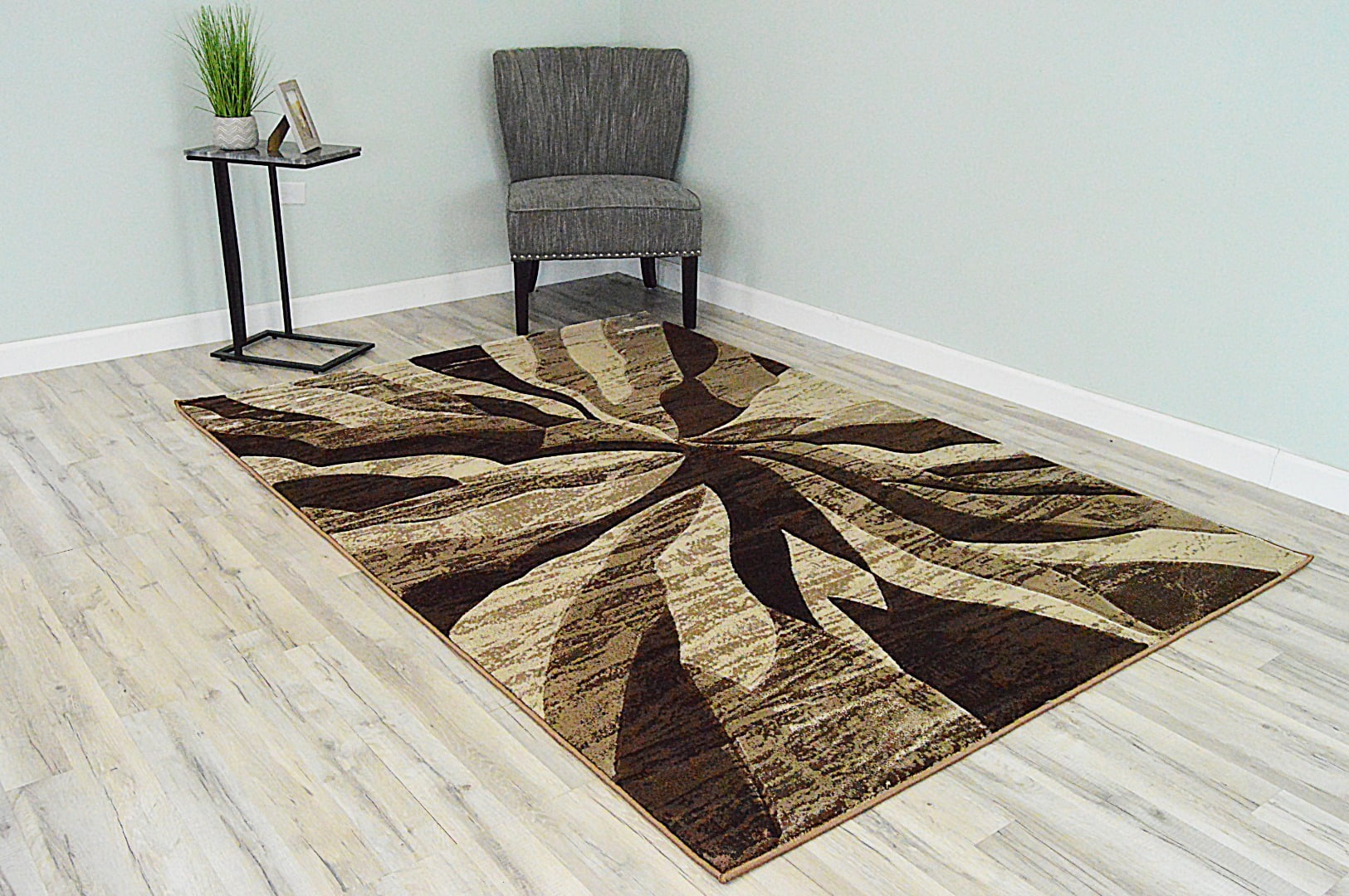 GLORIA 3D Effect Hand Carved Thick Modern Contemporary Abstract 5x8 5x7