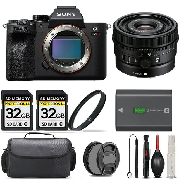 Sony a7R IVA Mirrorless Camera + 24mm f/2.8 G Lens + UV Filter + 64GB + Handbag And More