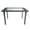Transparent & Black, variant on Ktaxon Modern Dining Table for 4, 43" Glass Kitchen Table Tempered Glass Dining Room Table, Rectangle Dinner Table for Home, Living Room, Black