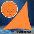 thumbnail image 2 of ShadeMart 11' x 20' x 22.8' Custom Size Orange Triangle Waterproof Sun Shade Sail Canopy Awning Shelter, 95% UV Blockage Water Resistant, Outdoor Patio Garden Carport (We Customize Size), 2 of 5