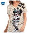 thumbnail image 3 of Lilo & Stitch Disney Summer Pocket Nuevas camisetas para mujer Camiseta de uniforme de enfermera de hospital Y2k Ropa de cuello en V Uniforme Cuello de bolsillo Y2k, 3 of 5