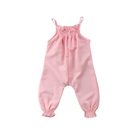 

Newborn Toddler Baby Girl Clothes Strap Romper Jumpsuit Playsuit Outfits Sunsuit Summer Clothes