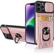 thumbnail image 1 of Funda con anillo deslizante para iPhone, carcasa con ranura para tarjeta de grado militar, 14, 13, 12 Pro Max, XR, X, 8, 7 Plus, SE Fivean unisex, 1 of 2