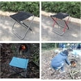 thumbnail image 2 of BR Taburete plegable ligero portátil para acampar, pescar, viajar, caminar, playa, 2 of 3