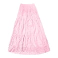 thumbnail image 4 of Tfken Summer Skirts For Women Low Waist Solid Color A Line Long Skirts Fashion Casual Daily Wear Female Comfortable Clothes Pink, 4 of 4