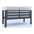 thumbnail image 2 of Tortuga Outdoor Lakeview Aluminum 4 Piece Conversation Set with Loveseat, 2 Chairs and Coffee Table, Charcoal, 2 of 8