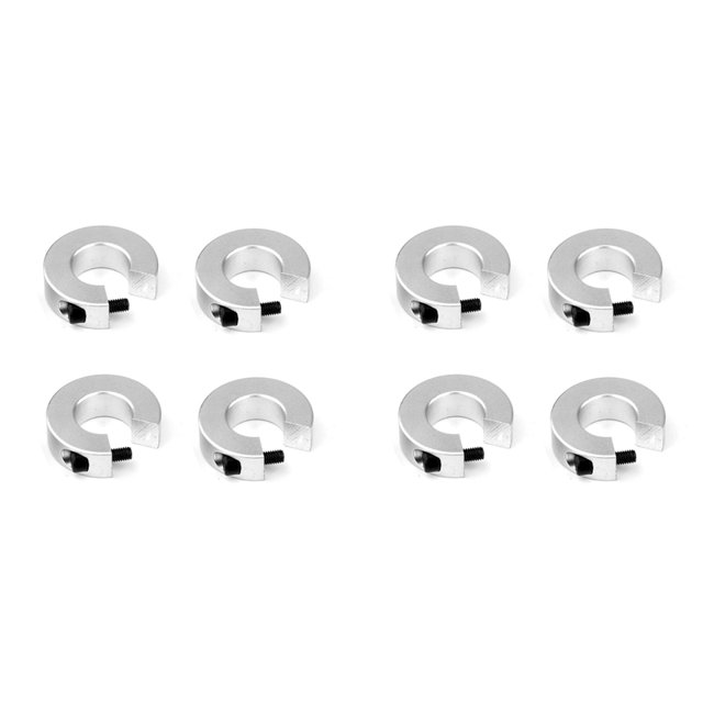 8pcs SBR20 Linear Rail Stop Collars Aluminum Alloy Shaft Limit Fixing Rings with Screw,Linear Rail Shaft Stop Collars