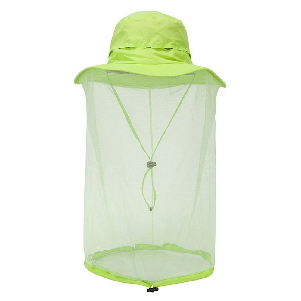 SANWOOD Mosquito Head Net Hat,Unisex Summer Outdoor Camping Mosquito Head Net Sun Hat Bug Wasp