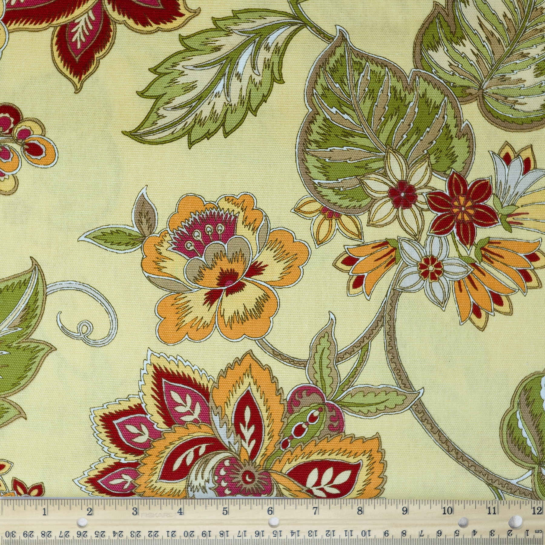 Waverly Inspirations 100 Cotton Duck 45" Width Floral Antique Color
