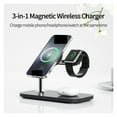 thumbnail image 3 of Chargeur Sans Fil Magnétique 30W 3 en 1 pour Téléphone Montre Station de Charge Rapide pour Écouteurs, 3 of 7