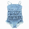 thumbnail image 3 of Gubotare Kid Swimsuits Toddler Swimsuit Girl One Piece Swimsuit Cut Out Swimwear Summer Tie Dye Beach Sport Bathing Toddler Bathing Suit Girl 4T 5T (Blue,4-5 Years), 3 of 9